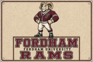 Fordham Rams Ram Mascot Decorative Wall Sign