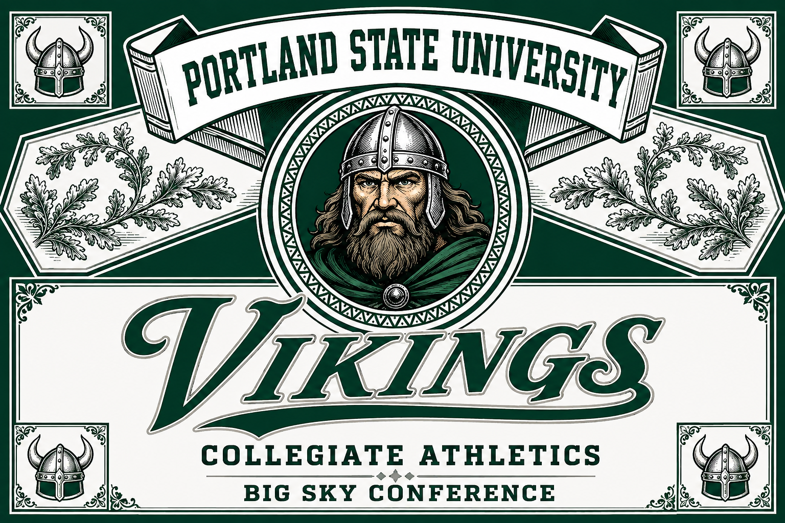 Portland State Vikings Collegiate Athletics Wall Art