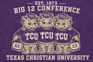 TCU Big 12 Conference Three Mascots Wall Art
