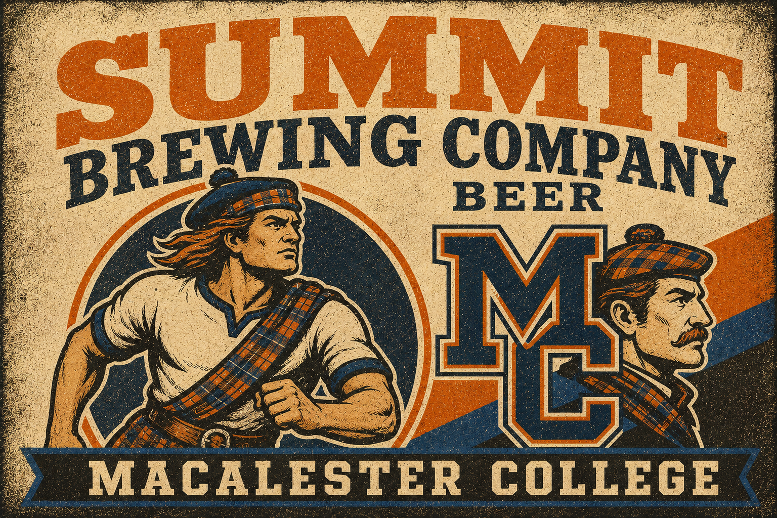 Summit Brewing Company Macalester College Lumberjack Wall Art