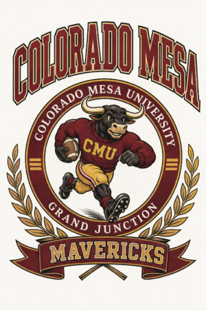 Colorado Mesa University Mavericks Bull Wall Art