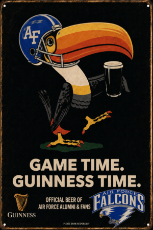 Air Force Falcons Guinness Football Wall Sign