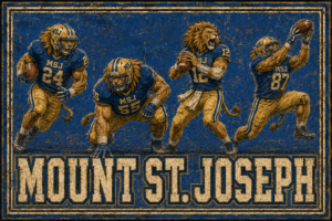 Mount Joseph Lions Football Vintage-Style Wall Art