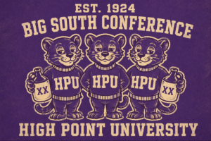 High Point University Big South Bears Vintage-Style Wall Art