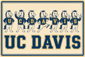 UC Davis Horse Mascots Collegiate-Style Wall Art