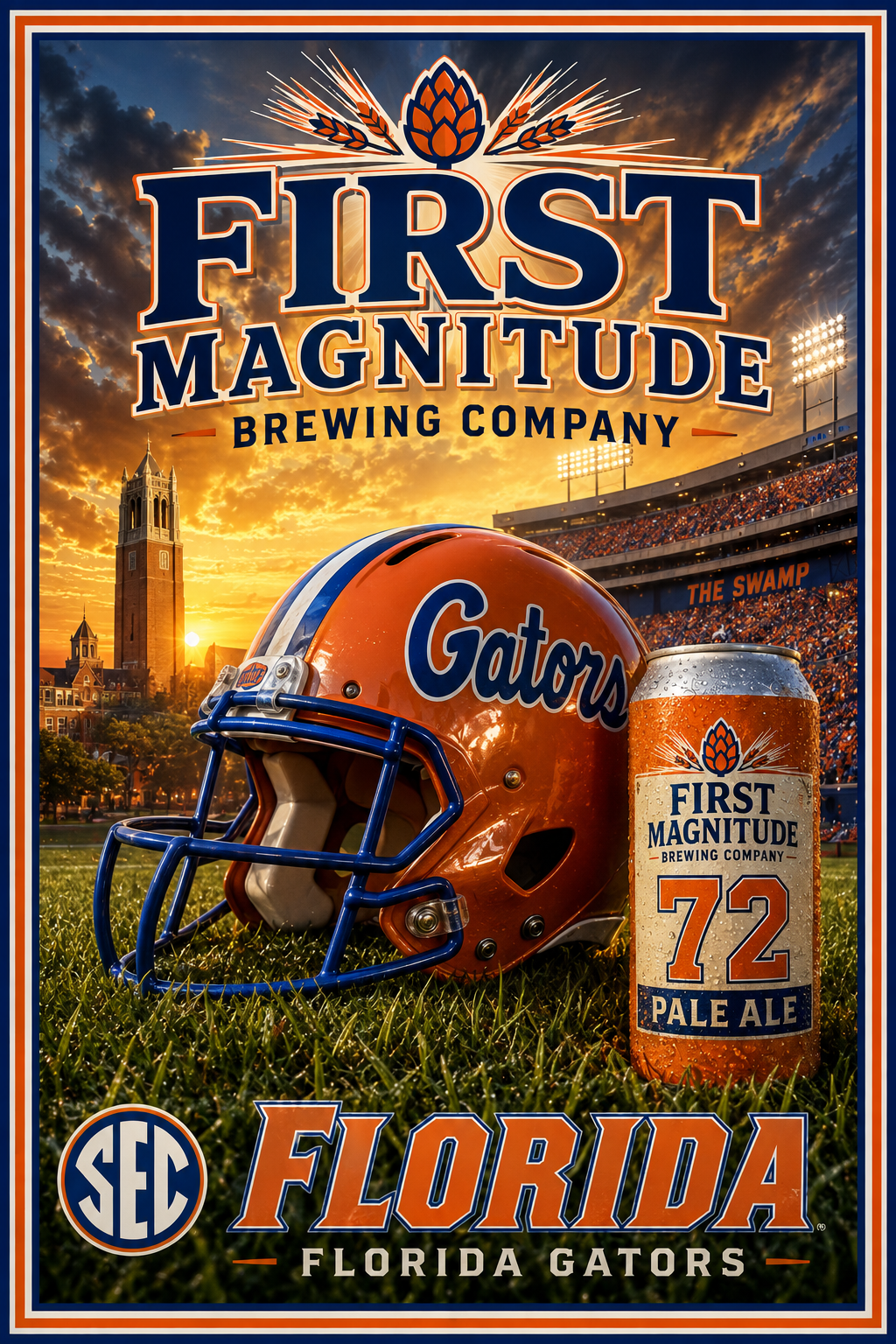 Florida Gators First Magnitude Brewing Company Poster