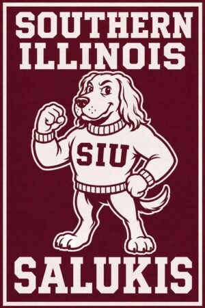 Southern Illinois Salukis Bulldog Graphic Wall Art Print
