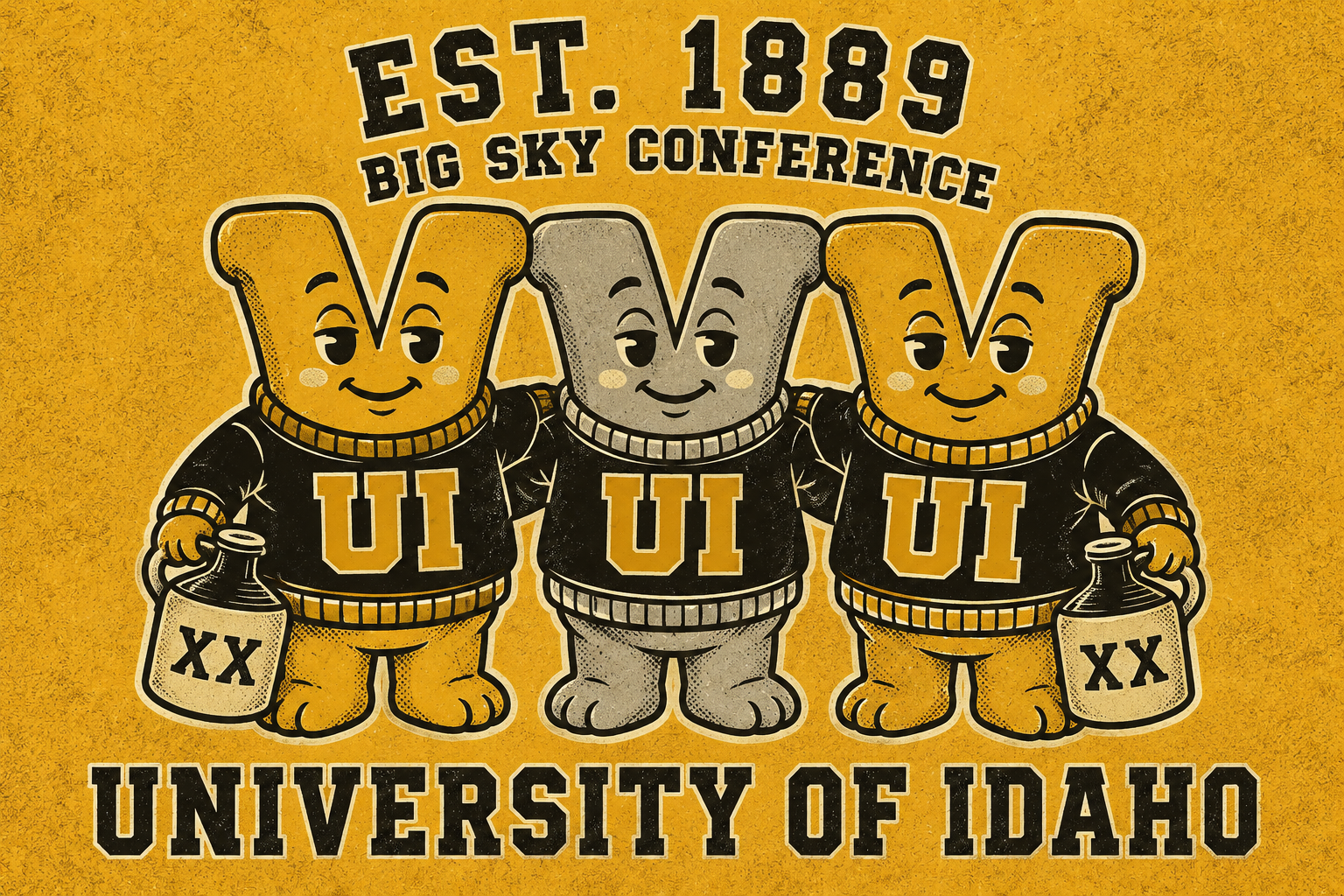 University of Idaho Big Sky Conference Graphic Wall Art