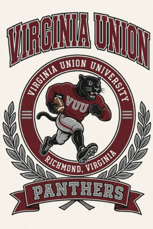 Virginia Union Panthers Football Graphic Print