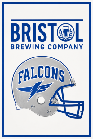 Bristol Brewing Company Falcons Football Helmet Wall Art
