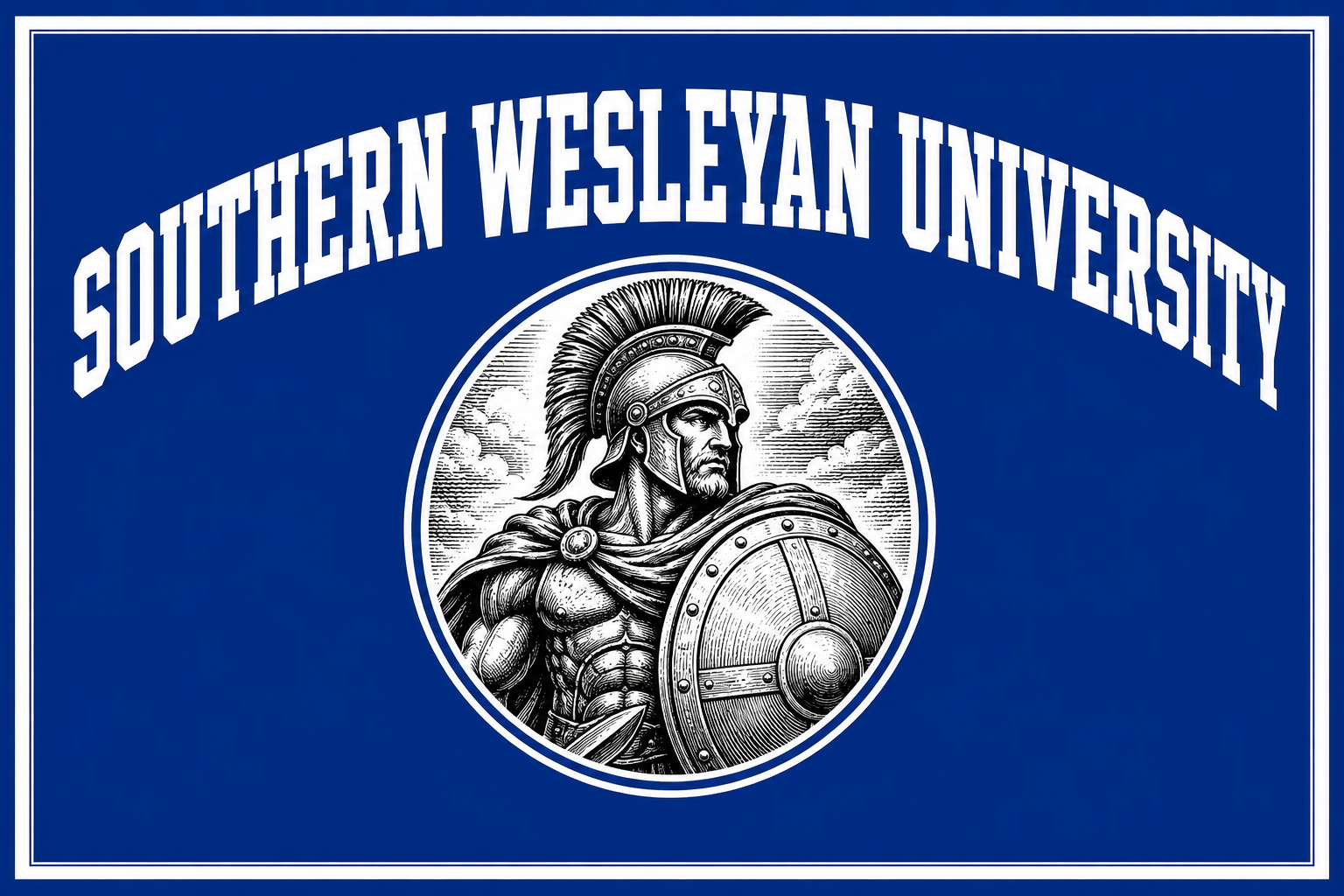 Southern Wesleyan University Warrior Blue Wall Art