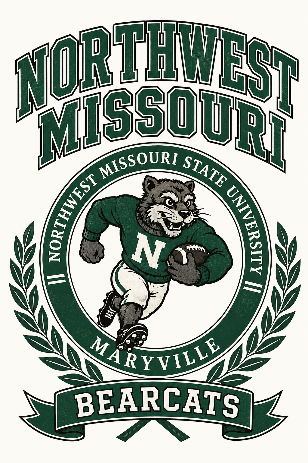 Northwest Missouri State Bearcats Vintage-Style Graphic