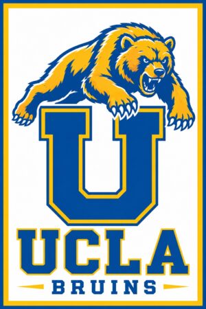 UCLA Bruins Bear and Block U Sports Wall Art