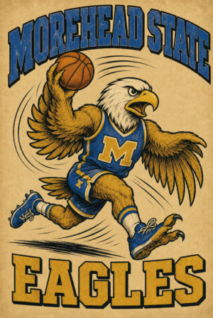 Morehead State Eagles Basketball Eagle Wall Art