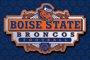 Boise State Broncos Football Vintage-Style Wall Art Design