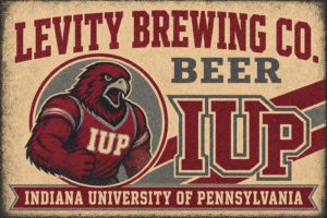 Liberty Brewing Co. IUP Eagle Beer Vintage-Style Wall Art