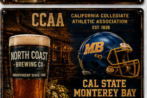 California Collegiate Athletic Association Monterey Bay Sports Sign