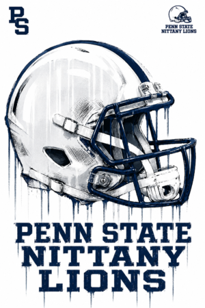 Penn State Nittany Lions Football Helmet Graphic Wall Art