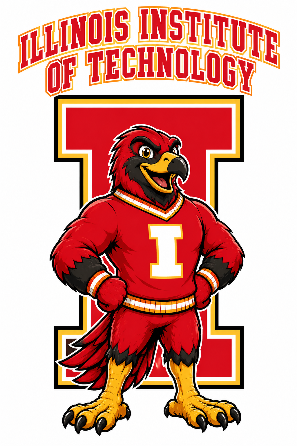 Illinois Institute of Technology Cardinal Graphic Wall Art