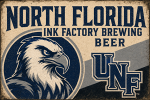 North Florida Eagle Brewing Beer Graphic Wall Art