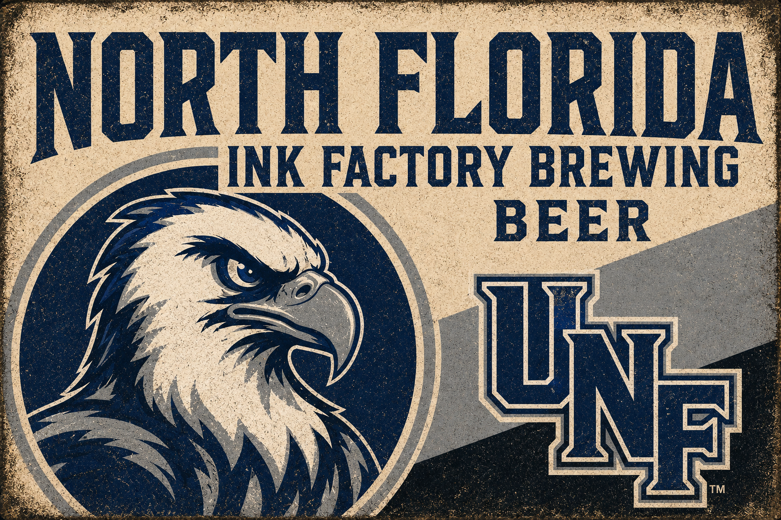 North Florida Eagle Brewing Beer Graphic Wall Art