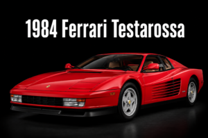 1984 Ferrari Testarossa Red Sports Car Wall Art