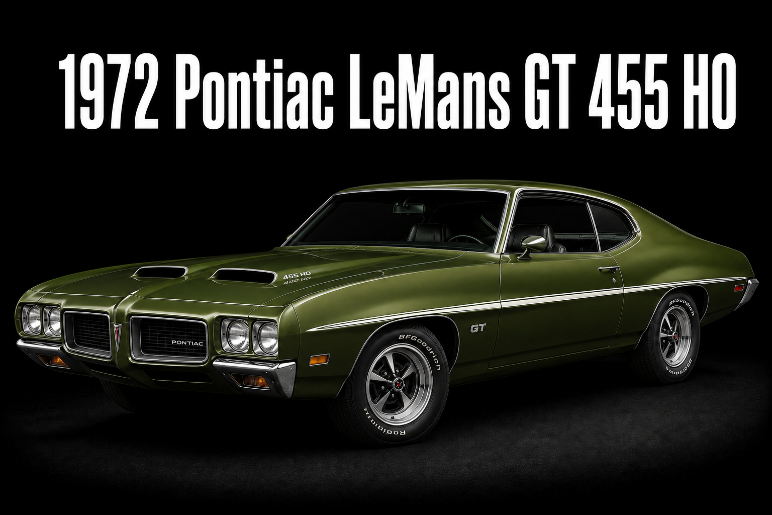 1972 Pontiac LeMans GT 455 HO Automotive Wall Art