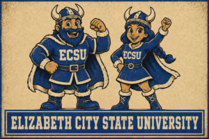 ECSU Viking Mascot University Wall Art