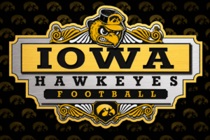 Iowa Hawkeyes Football Hawk Decorative Wall Art