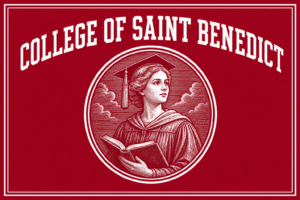 College of Saint Benedict Red and White Graduate Wall Art