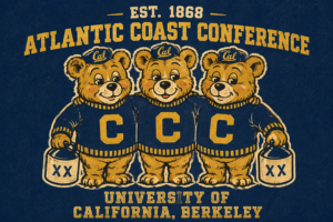 Atlantic Coast Conference Cal Bears Vintage-Style Wall Art