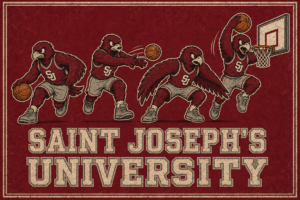 Saint Joseph's University Basketball Bird Mascot Wall Art