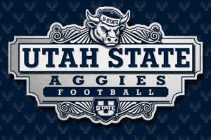 Utah State Aggies Football Bull Mascot Wall Art