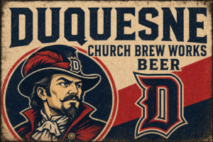 Duquesne Church Brew Works Beer Vintage-Style Wall Art