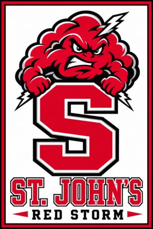 St. John's Red Storm Mascot Graphic Wall Art