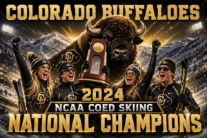Colorado Buffaloes 2024 Coed Skiing National Champions Wall Art