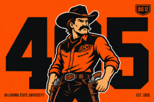 Oklahoma State Cowboy Orange and Black Wall Art