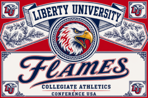 Liberty University Flames Collegiate Athletics Eagle Wall Art