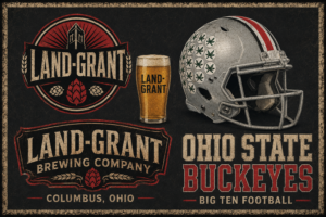 Land-Grant Brewing Ohio State Buckeyes Football Wall Art