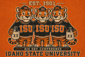 Idaho State University Tigers Big Sky Vintage-Style Wall Art