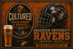 Anderson University Ravens Vintage-Style Brewery Wall Art