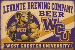 West Chester University Ram Beer-Themed Printed Wall Art