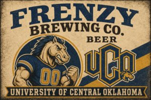 UCO Horse Mascot Vintage-Style Wall Art