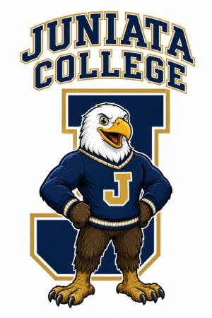 Juniata College-Style Eagle Mascot Graphic