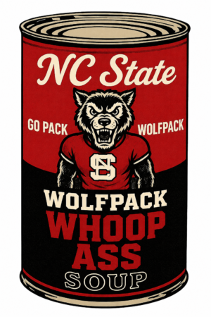 NC State Wolfpack Whoop Ass Soup Can Wall Art