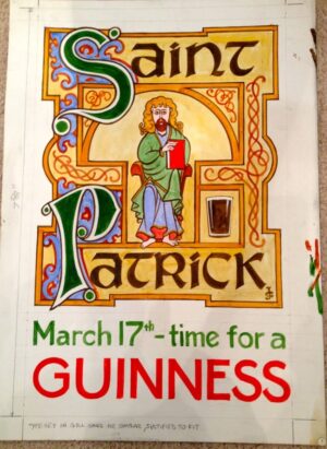 Illuminated Saint Patrick's Day Celtic Design