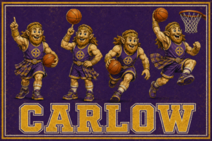 Carlow Celtic Basketball Players Vintage-Style Wall Art