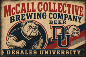 McCall Collective Brewing Company DeSales University Bulldog Sign