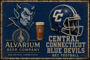 Central Connecticut Blue Devils Alvarium Beer Wall Art