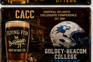Central Atlantic Collegiate Conference Beer & Hockey Wall Sign